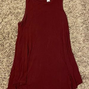 Old Navy Luxe Cotton Tank: Maroon